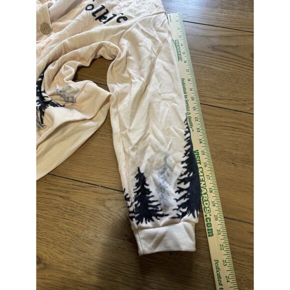 Folklore Women Long Sleeve Cardigan Sweater Size 2XL Forest Button Down Front - Picture 6 of 10